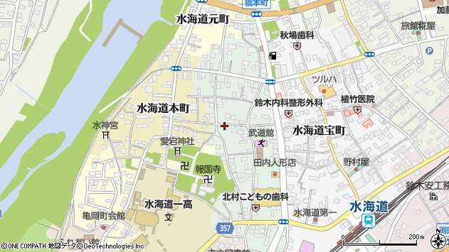 〒303-0024 茨城県常総市水海道栄町の地図