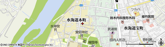 茨城県常総市水海道本町2628-3周辺の地図