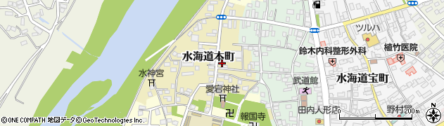 茨城県常総市水海道本町2628-1周辺の地図