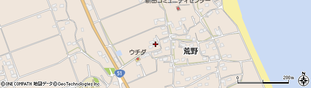茨城県鹿嶋市荒野152周辺の地図