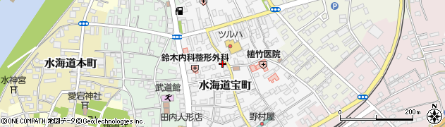 茨城県常総市水海道宝町2759周辺の地図