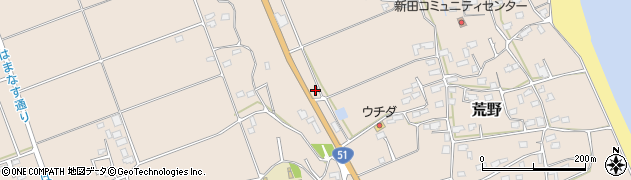 茨城県鹿嶋市荒野721周辺の地図