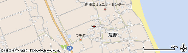 茨城県鹿嶋市荒野163周辺の地図