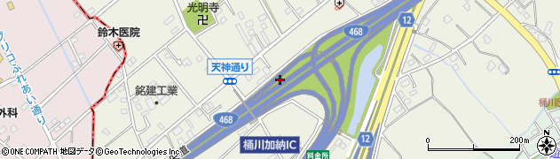 埼玉県桶川市加納周辺の地図