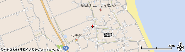 茨城県鹿嶋市荒野160周辺の地図