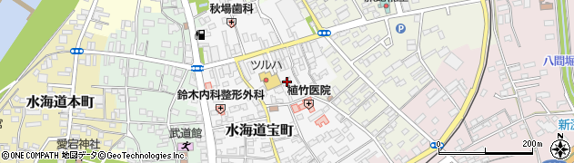 茨城県常総市水海道宝町2774周辺の地図