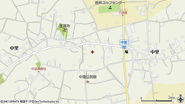 〒306-0634 茨城県坂東市中里の地図