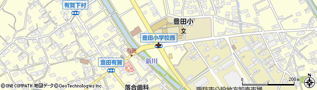 豊田小学校西周辺の地図