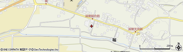 長野県茅野市湖東堀周辺の地図