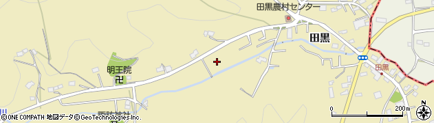 埼玉県ときがわ町（比企郡）田黒周辺の地図
