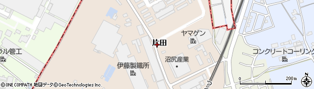 茨城県つくば市片田周辺の地図