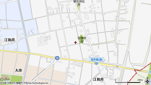 〒355-0133 埼玉県比企郡吉見町江和井の地図
