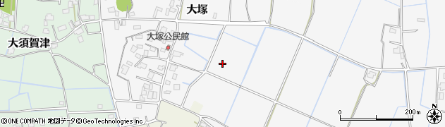 茨城県美浦村（稲敷郡）大塚周辺の地図
