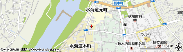茨城県常総市水海道本町3441周辺の地図