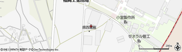 茨城県つくばみらい市福岡工業団地38周辺の地図