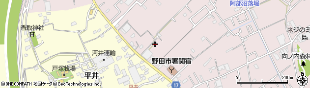千葉県野田市東宝珠花440周辺の地図