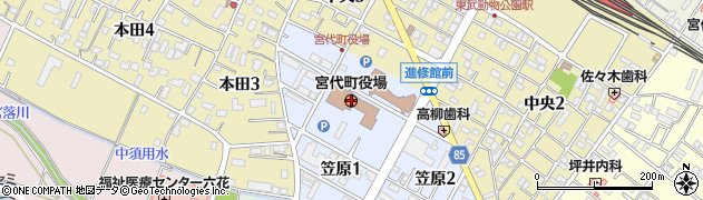 埼玉県宮代町（南埼玉郡）周辺の地図