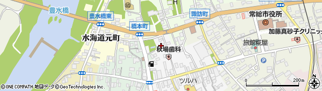 茨城県常総市水海道宝町3383周辺の地図