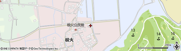 茨城県美浦村（稲敷郡）根火周辺の地図