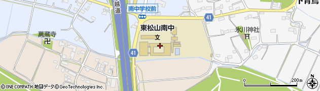 東松山市立南中学校周辺の地図