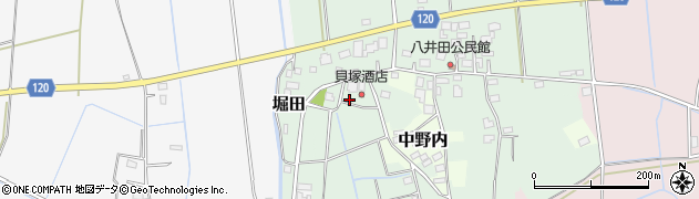 茨城県稲敷郡美浦村八井田205周辺の地図