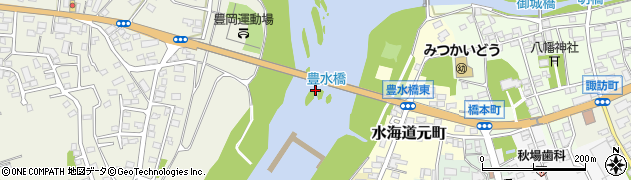 豊水橋周辺の地図