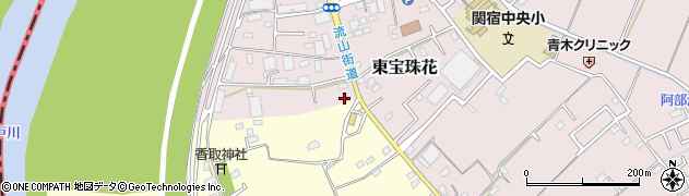 千葉県野田市東宝珠花456周辺の地図