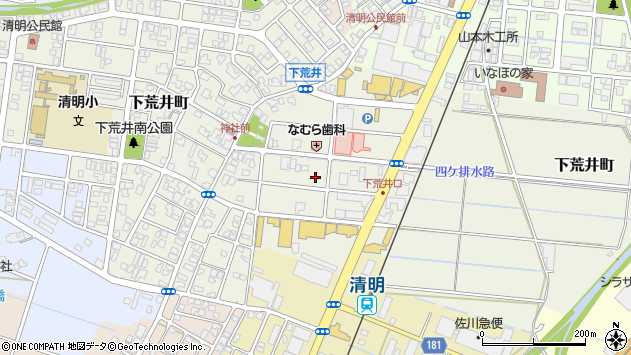 〒918-8017 福井県福井市下荒井町の地図