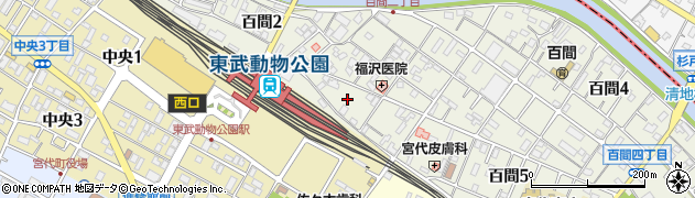 大栄パーク東武動物公園駅前駐車場周辺の地図