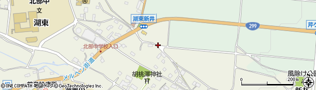 長野県茅野市湖東（新井）周辺の地図
