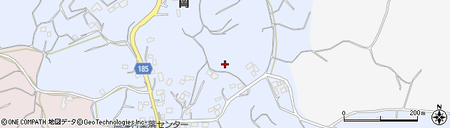 茨城県行方市岡周辺の地図