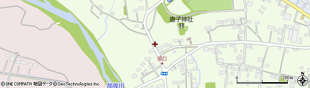 埼玉県東松山市下唐子周辺の地図