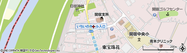 千葉県野田市東宝珠花242周辺の地図