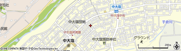 長野県茅野市中大塩周辺の地図