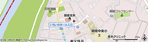 千葉県野田市東宝珠花257周辺の地図