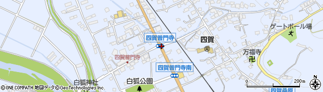 四賀普門寺周辺の地図