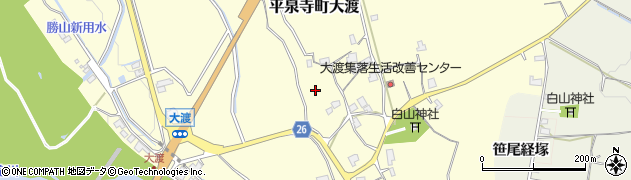 福井県勝山市平泉寺町大渡周辺の地図