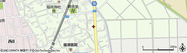 埼玉県白岡市篠津2057周辺の地図