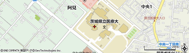 茨城県立医療大学　事務局総務課経理周辺の地図