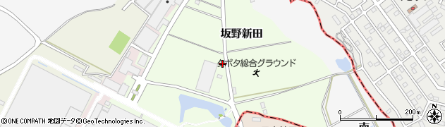 茨城県つくばみらい市坂野新田周辺の地図