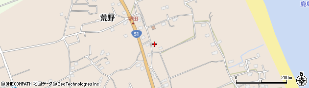 茨城県鹿嶋市荒野813周辺の地図