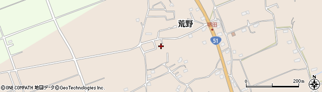 茨城県鹿嶋市荒野824周辺の地図