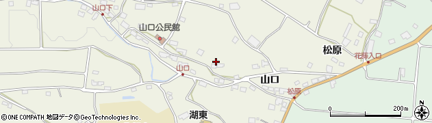 長野県茅野市湖東（山口）周辺の地図