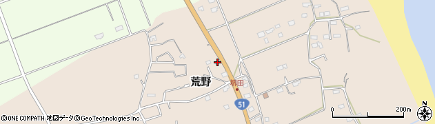 茨城県鹿嶋市荒野832周辺の地図