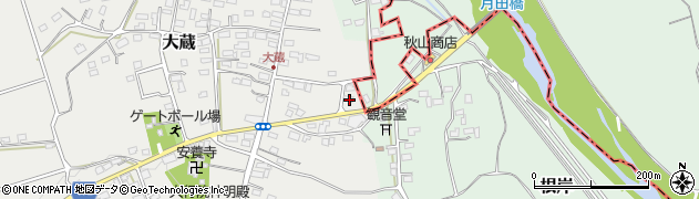 埼玉県比企郡嵐山町大蔵27周辺の地図