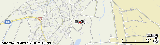 福井県福井市篠尾町周辺の地図