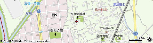 埼玉県白岡市篠津1797周辺の地図