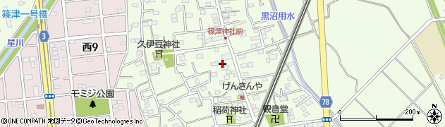 埼玉県白岡市篠津1863周辺の地図