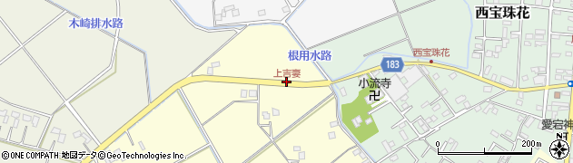 上吉妻周辺の地図