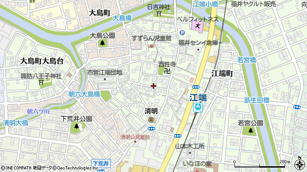 〒918-8016 福井県福井市江端町の地図